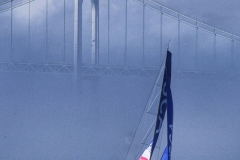 Team SCA passing Newport Bridge